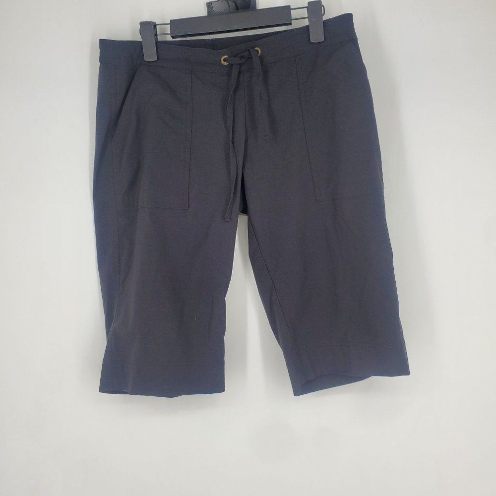 Prana Black Womens Capri Shorts Size 8